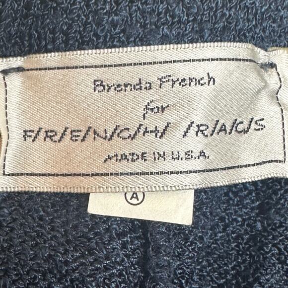 Brenda French for French Rags Blue Knit Pants with Pockets sz 2=S/M - Picture 5 of 7